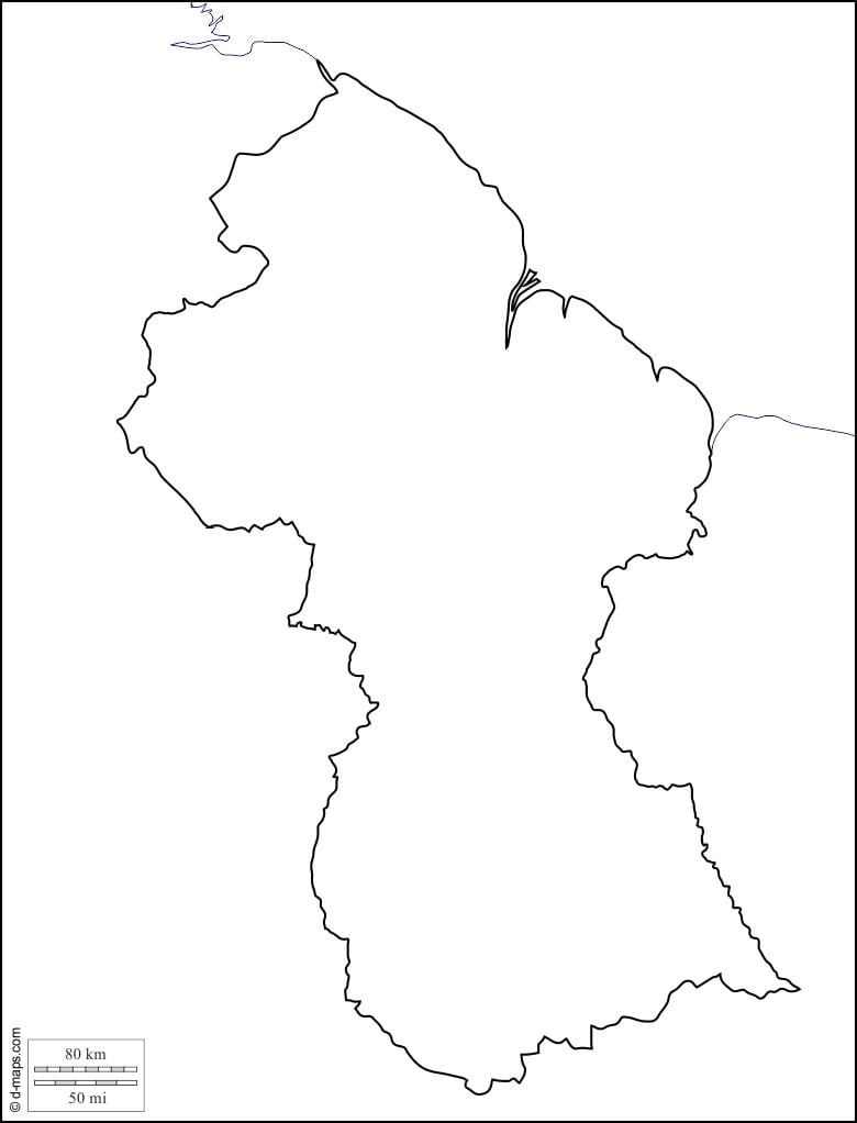 празна карта на България