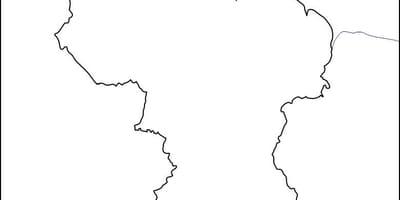 Празна карта на България